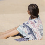 Sea of Dreams - Strandtuch für Kinder - schadstofffrei, schnelltrocknend  & sanft zur Haut (140cm x 70cm) - WOODSANDWAVES