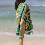 Jungle Tales - Strandtuch für Kinder - schadstofffrei, schnelltrocknend  & sanft zur Haut (140cm x 70cm) - WOODSANDWAVES