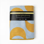 Copacabana Lemon - Sandabweisendes Strandtuch mit Geheimfach - WOODSANDWAVES