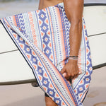 Loose Alliance - Sandabweisendes Strandtuch mit Geheimfach - WOODSANDWAVES