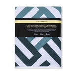 Mint Relaxation - Strandtuch für Kinder - schadstofffrei, schnelltrocknend  & sanft zur Haut (140cm x 70cm) - WOODSANDWAVES