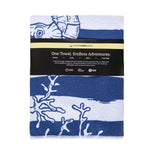 Tidal Treasures  - Strandtuch für Kinder - schadstofffrei, schnelltrocknend  & sanft zur Haut (140cm x 70cm) - WOODSANDWAVES