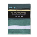 Dino Park - Strandtuch für Kinder - schadstofffrei, schnelltrocknend  & sanft zur Haut (140cm x 70cm) - WOODSANDWAVES