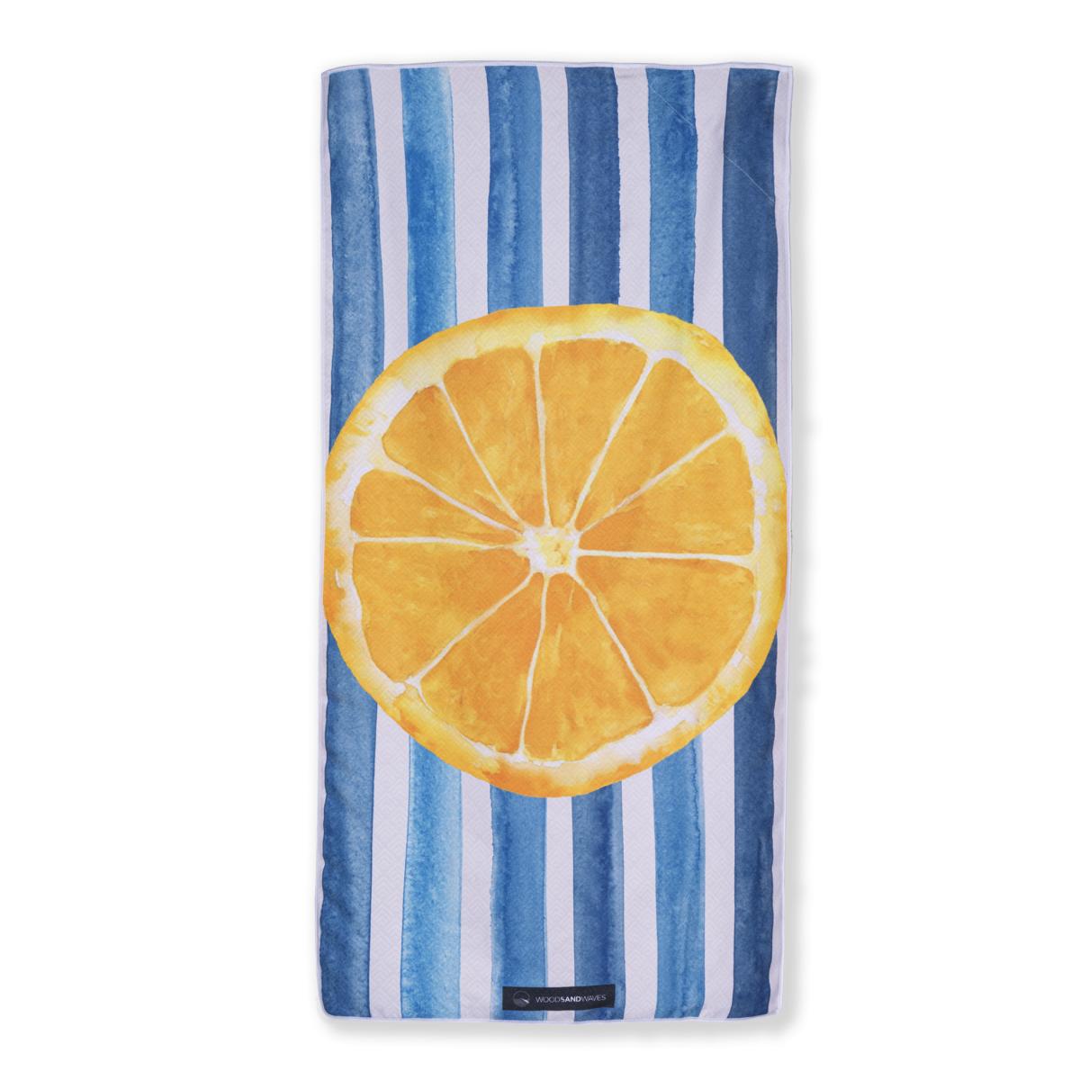 Blue & Juicy - Strandtuch für Kinder - schadstofffrei, schnelltrocknend & sanft zur Haut (140cm x 70cm) - WOODSANDWAVES