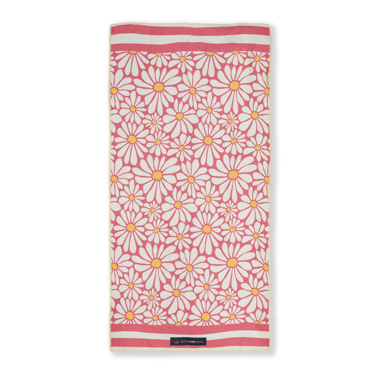Flower Breeze - Strandtuch für Kinder - schadstofffrei, schnelltrocknend & sanft zur Haut (140cm x 70cm) - WOODSANDWAVES
