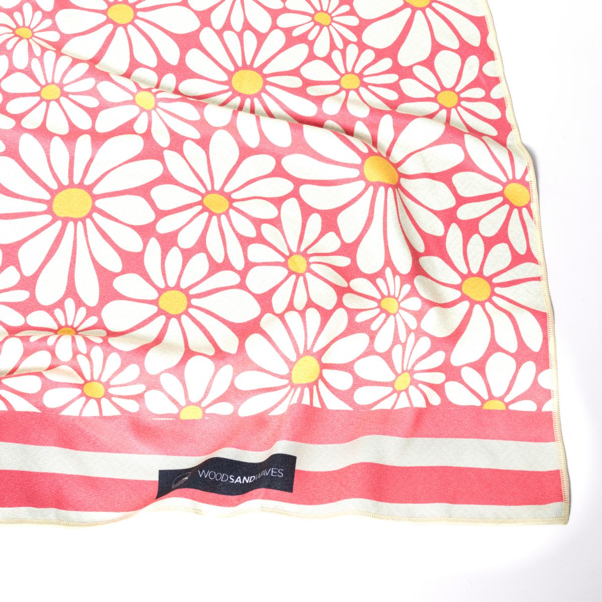 Flower Breeze - Strandtuch für Kinder - schadstofffrei, schnelltrocknend & sanft zur Haut (140cm x 70cm) - WOODSANDWAVES