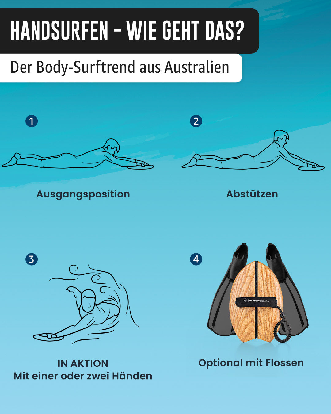 WOODSANDWAVES Handsurfboard - WOODSANDWAVES