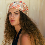 Bandana Handtuch - Mikrofaser - WOOSDANDWAVES - Kopfbedeckeung Sonnenschutz mit LSF - Oriental Garden Kopftuch