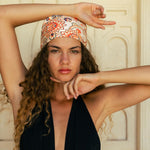 Bandana Handtuch - Mikrofaser - WOOSDANDWAVES - Kopfbedeckeung Sonnenschutz mit LSF- Kopftuch Oriental Garden