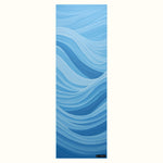 Blue Cascade - Rutschfestes Yoga-Handtuch mit Silikon-Noppen - WOODSANDWAVES