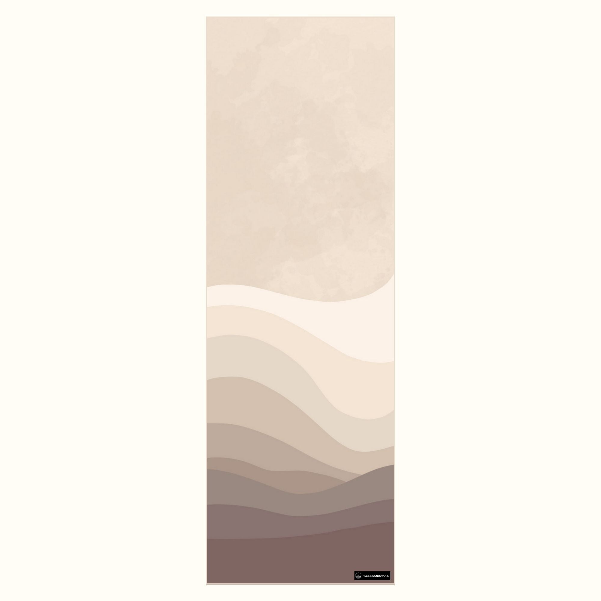 Calm Tides - Rutschfestes Yoga-Handtuch mit Silikon-Noppen - WOODSANDWAVES