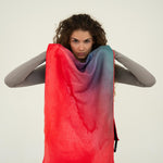 Active Flow - Sporthandtuch mit Magnet & Zipper-Tasche - WOODSANDWAVES