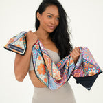 Mosaics - Sporthandtuch mit Magnet & Zipper-Tasche - WOODSANDWAVES