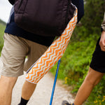 Sunset Waves - Ultra-leichtes Outdoor-und Wanderhandtuch  - 80cm x 40cm - WOODSANDWAVES