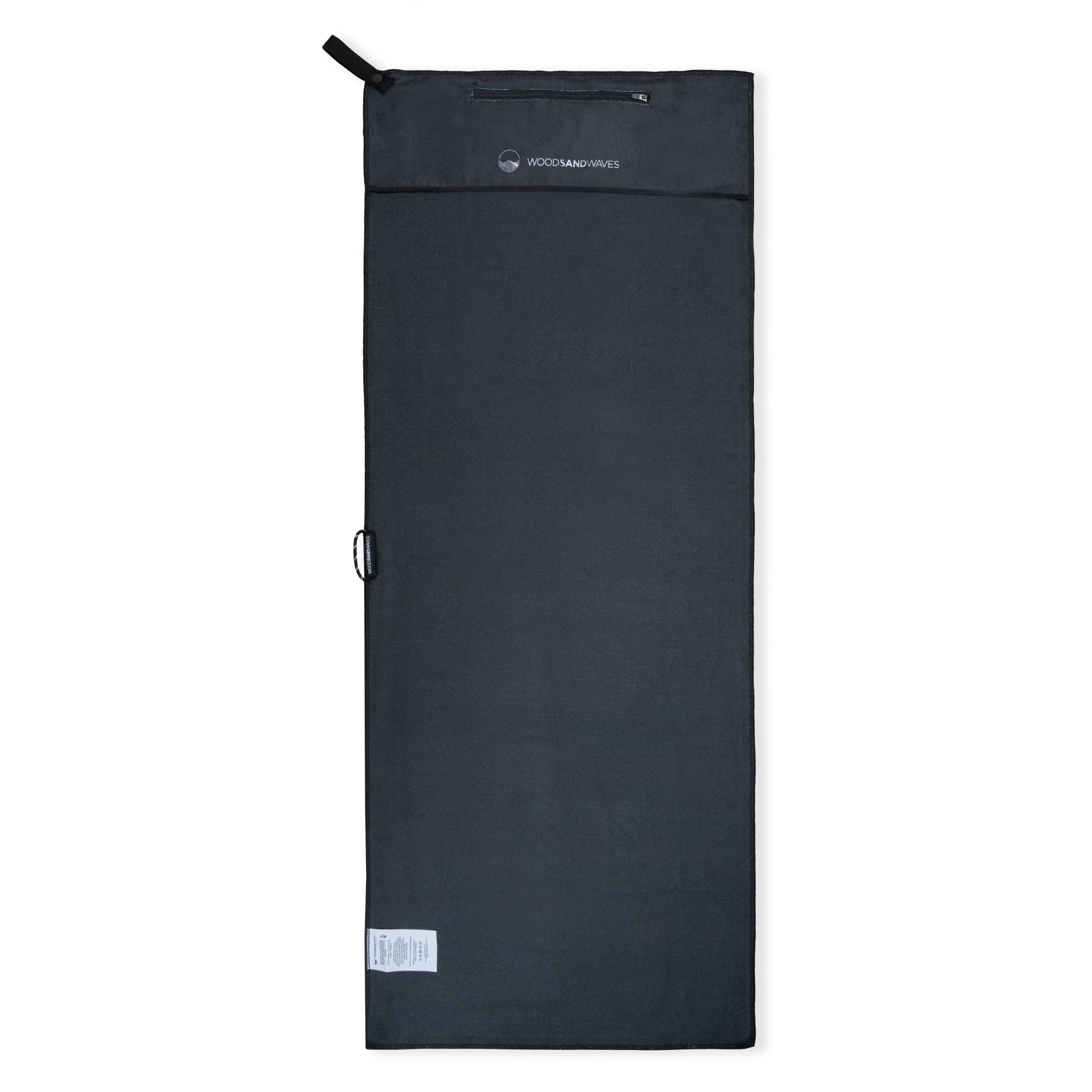 Sporthandtuch mit Magnet & Zipper-Tasche - WOODSANDWAVES