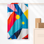 Geometric Energy - Rutschfestes Yoga-Handtuch mit Silikon-Noppen - WOODSANDWAVES