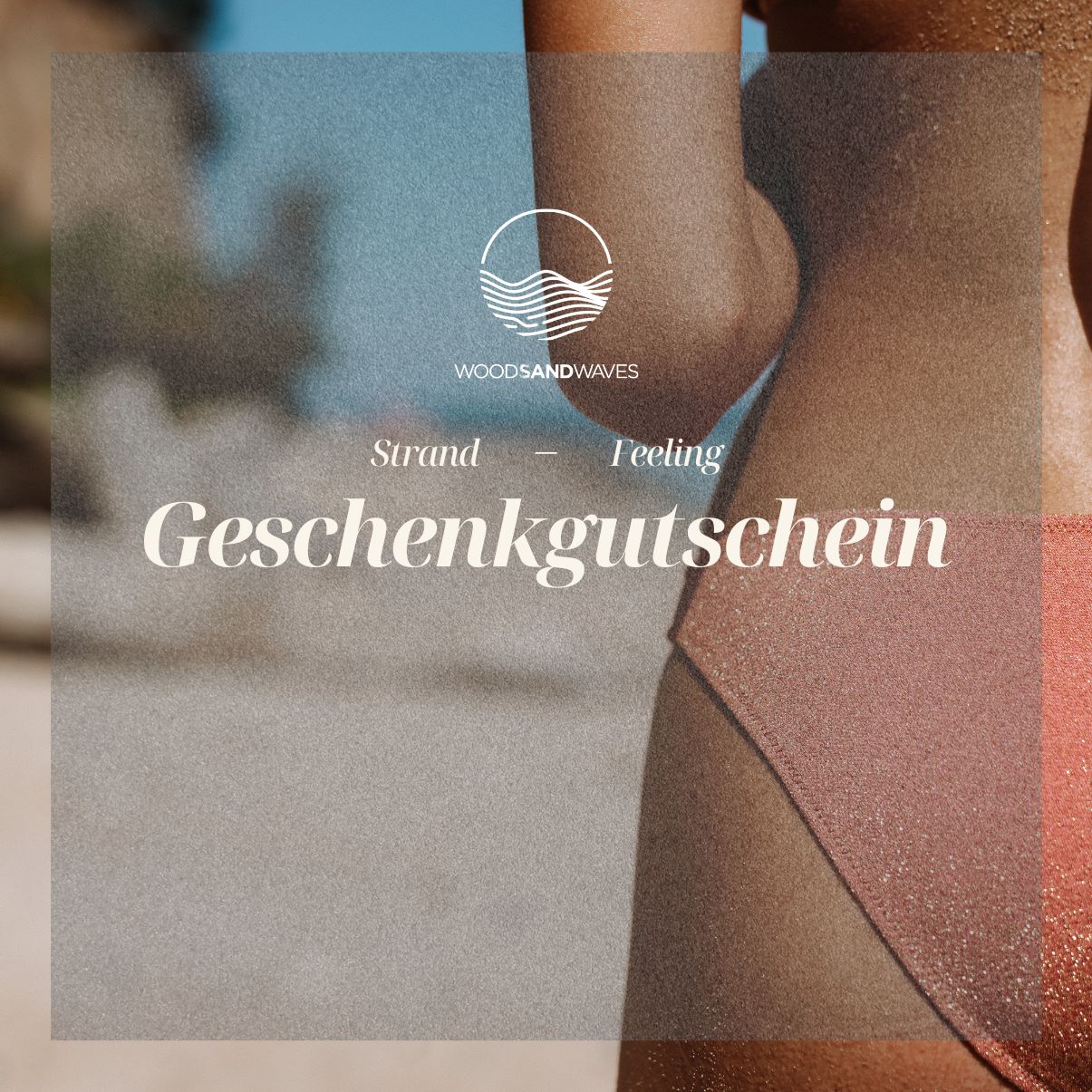 Geschenkkarte zum Selbstbeschriften - Der WOW-Effekt für deinen WOODSANDWAVES-Wertgutschein (Beach) - WOODSANDWAVES