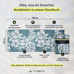 Ethno Fusion - Sandabweisendes Strandtuch mit Geheimfach (180cm x 80cm) - WOODSANDWAVES