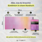 Peaceful Heaven - Sandabweisendes Strandtuch mit Geheimfach (180cm x 80cm) - WOODSANDWAVES