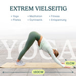 Yoga-Matte CorkFlow | professionelle Yoga-Matte | 4mm dick | aus Naturkork hergestellt - WOODSANDWAVES
