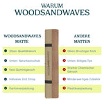 Yoga-Matte CorkFlow | professionelle Yoga-Matte | 4mm dick | aus Naturkork hergestellt - WOODSANDWAVES