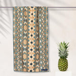 Golden Treasure - Sandabweisendes Strandtuch mit Geheimfach (180cm x 80cm) - WOODSANDWAVES