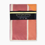 Sunset Stripes - Sandabweisendes Strandtuch mit Geheimfach (180cm x 80cm) - WOODSANDWAVES