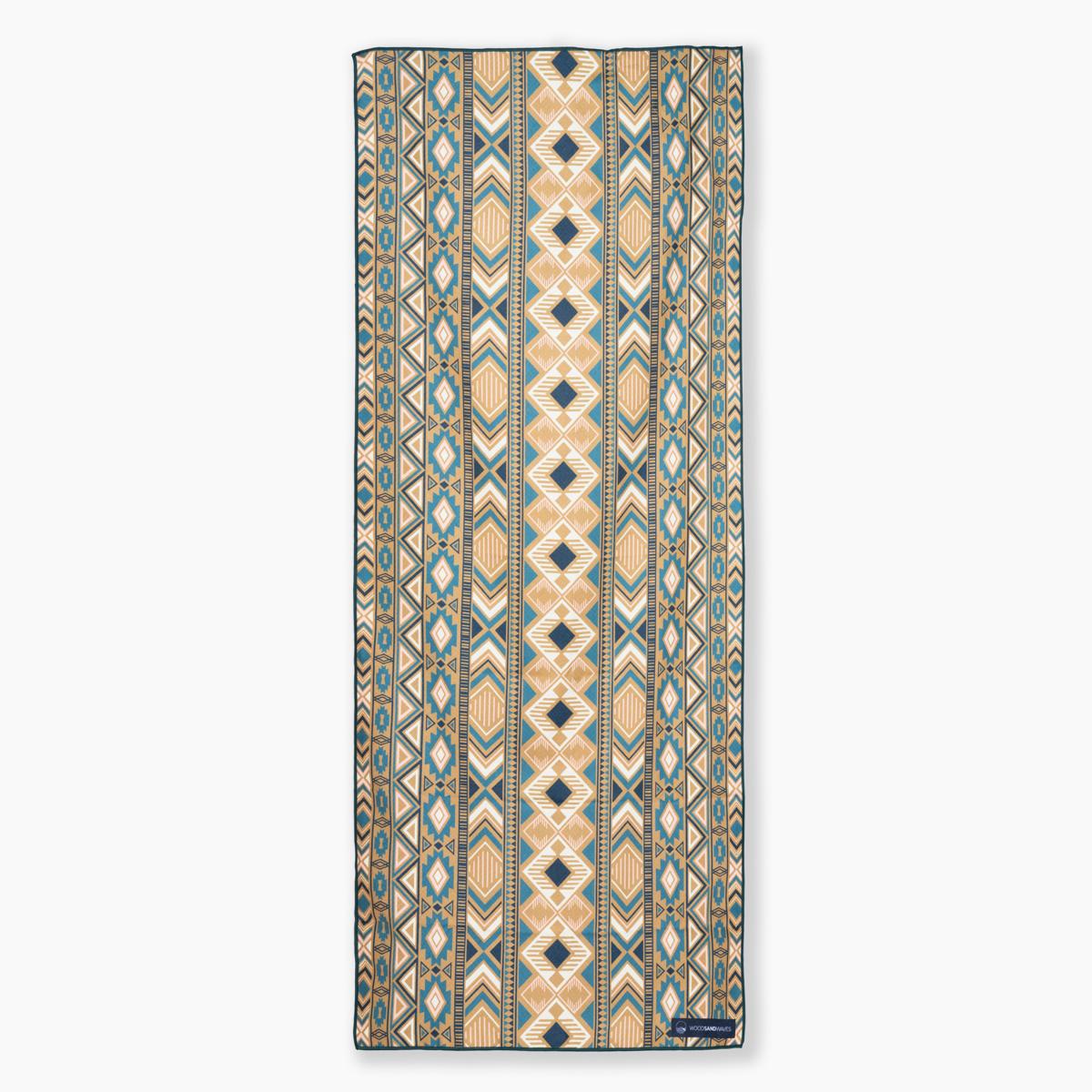 Golden Treasure - Sandabweisendes Strandtuch mit Geheimfach (180cm x 80cm) - WOODSANDWAVES