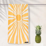 Sunshine - Sandabweisendes Strandtuch mit Geheimfach - WOODSANDWAVES