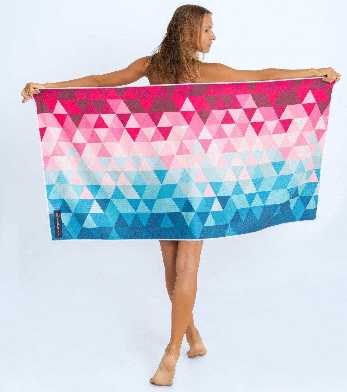 Kaleidoscope - schnelltrocknendes Duschhandtuch aus Premium Mikrofaser - angenehm auf der Haut - 140 x 70cm - WOODSANDWAVES