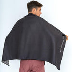 Clear Black - schnelltrocknendes Duschhandtuch aus Premium Mikrofaser -  angenehm auf der Haut - 140 x 70cm - WOODSANDWAVES