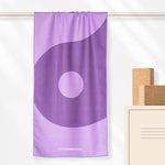 Yin Yang - Rutschfestes Yoga-Handtuch mit Silikon-Noppen - WOODSANDWAVES