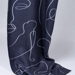 Zen Lines - Rutschfestes Yoga-Handtuch mit Silikon-Noppen - WOODSANDWAVES