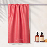 Clear Red  - schnelltrocknendes Duschhandtuch aus Premium Mikrofaser - angenehm auf der Haut - 140 x 70cm - WOODSANDWAVES