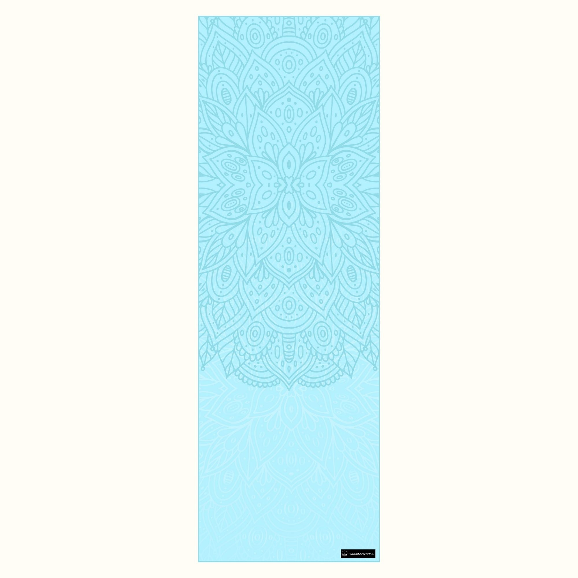 Mystic Mandala - Rutschfestes Yoga-Handtuch mit Silikon-Noppen - WOODSANDWAVES