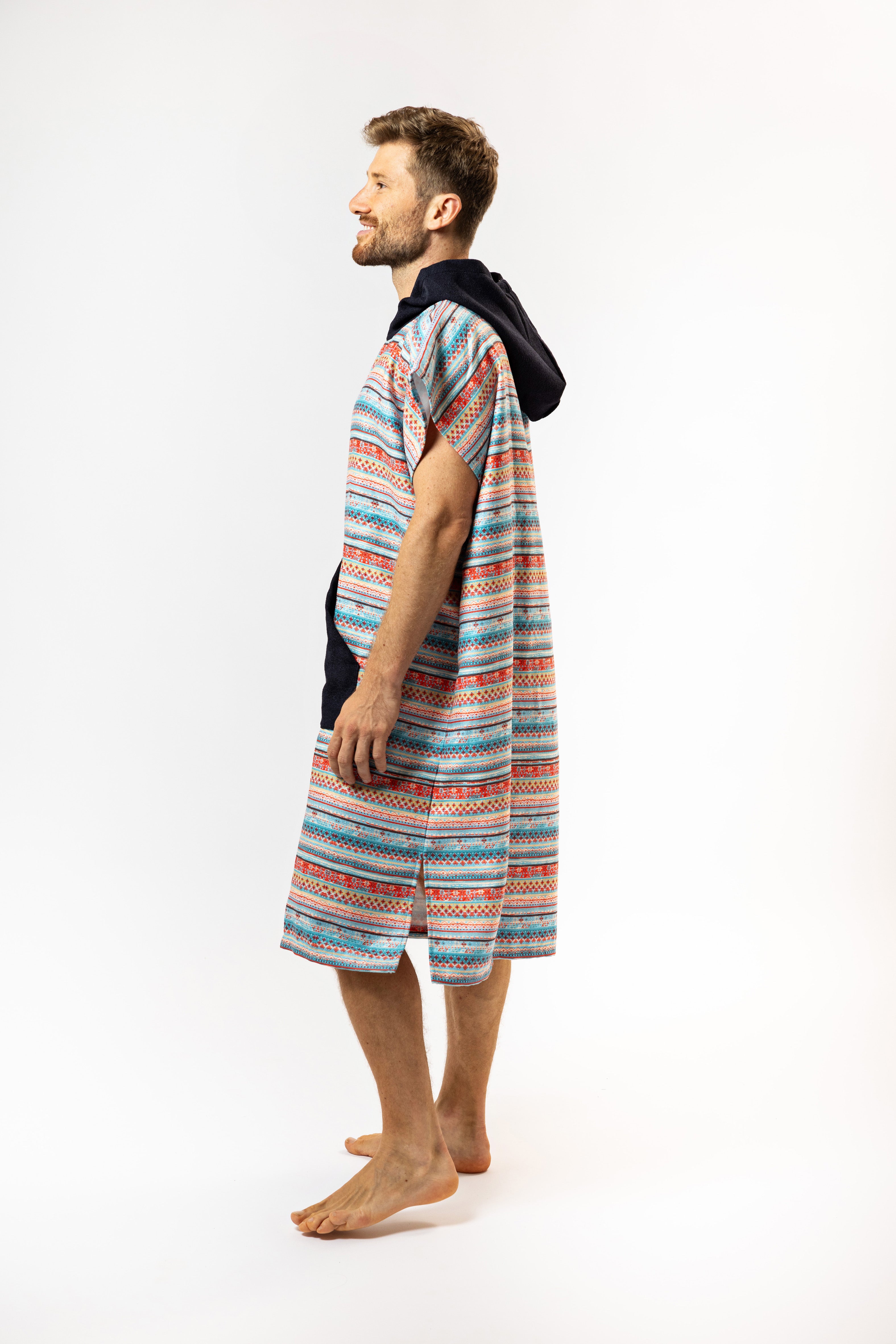 Surf-Poncho Bazaar of Dreams - für Frauen & Männer - aus schnelltrocknender und ultra-leichter Mikrofaser - WOODSANDWAVES