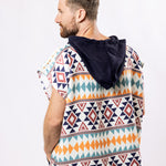 Surf-Poncho Warm Earth - für Frauen & Männer- aus schnelltrocknender und ultra-leichter Mikrofaser - WOODSANDWAVES