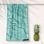 Green Garden - Sandabweisendes Strandtuch mit Geheimfach - WOODSANDWAVES