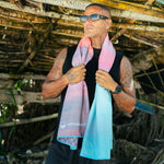 Horizon - Sandabweisendes Strandtuch mit Geheimfach (180cm x 80cm) - WOODSANDWAVES