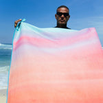 Horizon - Sandabweisendes Strandtuch mit Geheimfach (180cm x 80cm) - WOODSANDWAVES