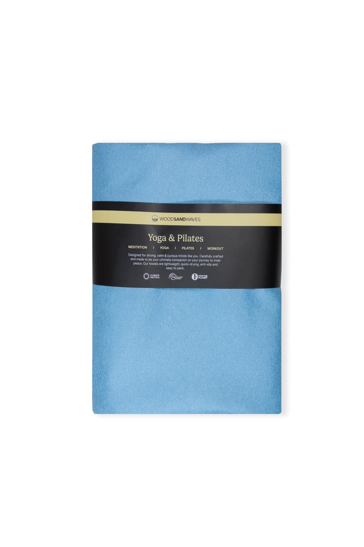 Airy Blue - Rutschfestes Yoga-Handtuch mit Silikon-Noppen