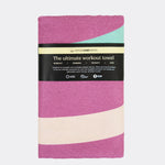 Slow Sunrise - Sporthandtuch mit Magnet & Zipper-Tasche - WOODSANDWAVES