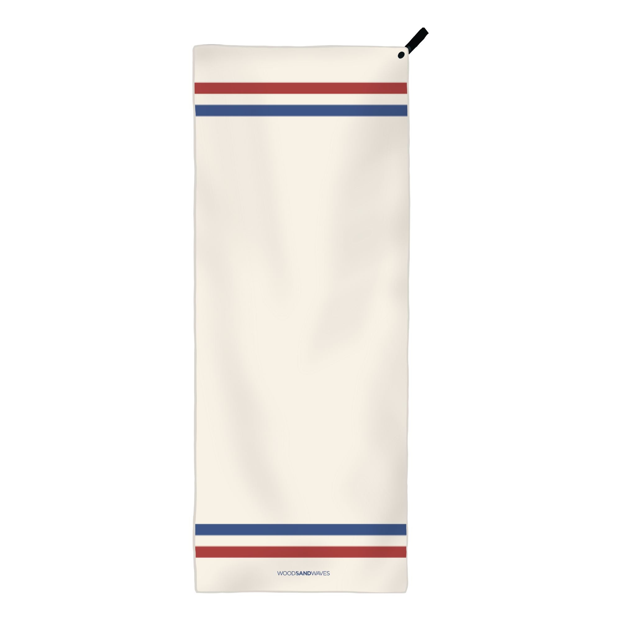 Stripes Retro - Sporthandtuch mit Magnet & Zipper-Tasche - WOODSANDWAVES
