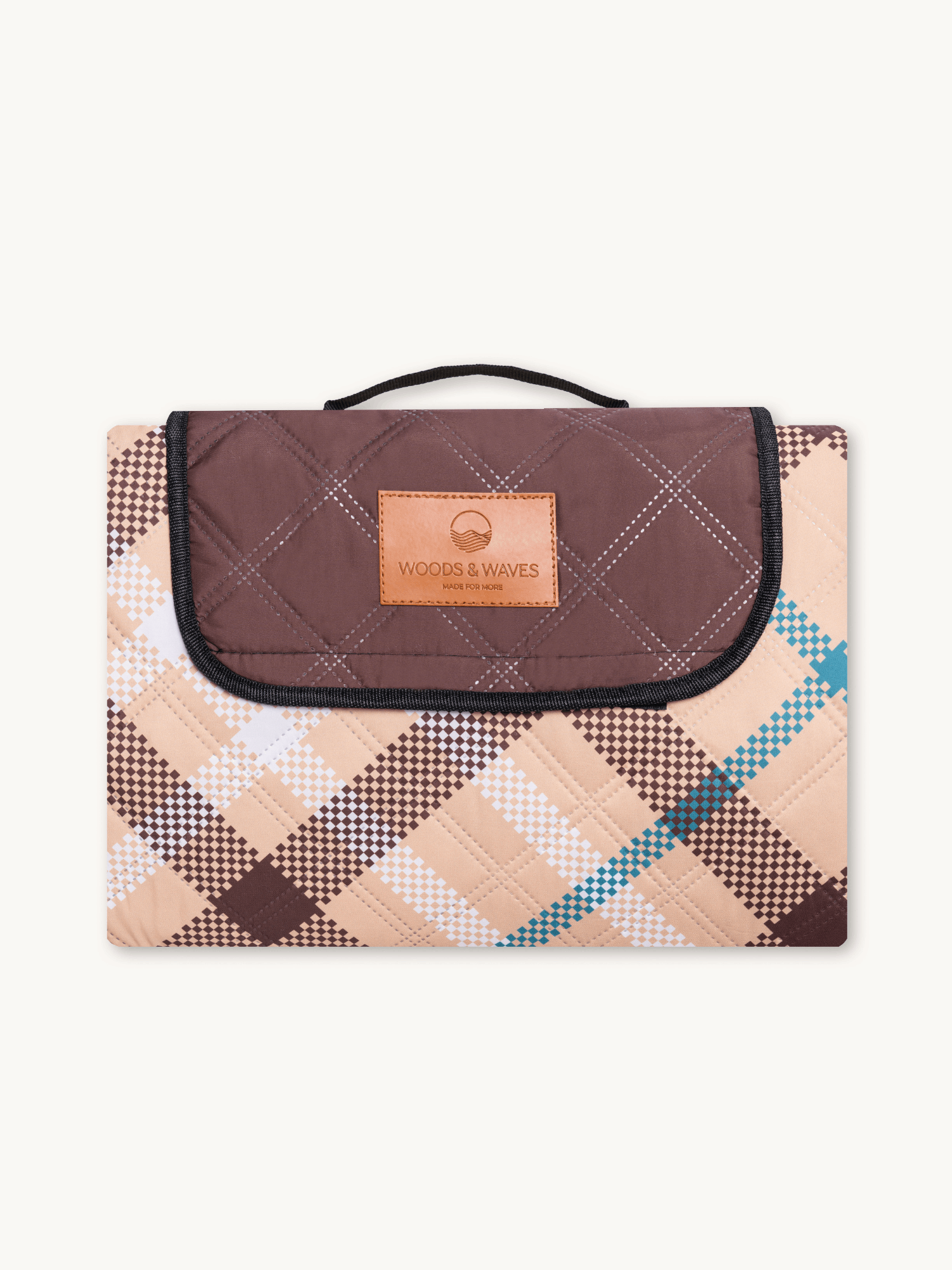 Golden Fields - Picknick- en stranddeken (geïsoleerd) 200 x 200 cm - XXL Picknickmat van gerecycled PET - waterdicht en warm