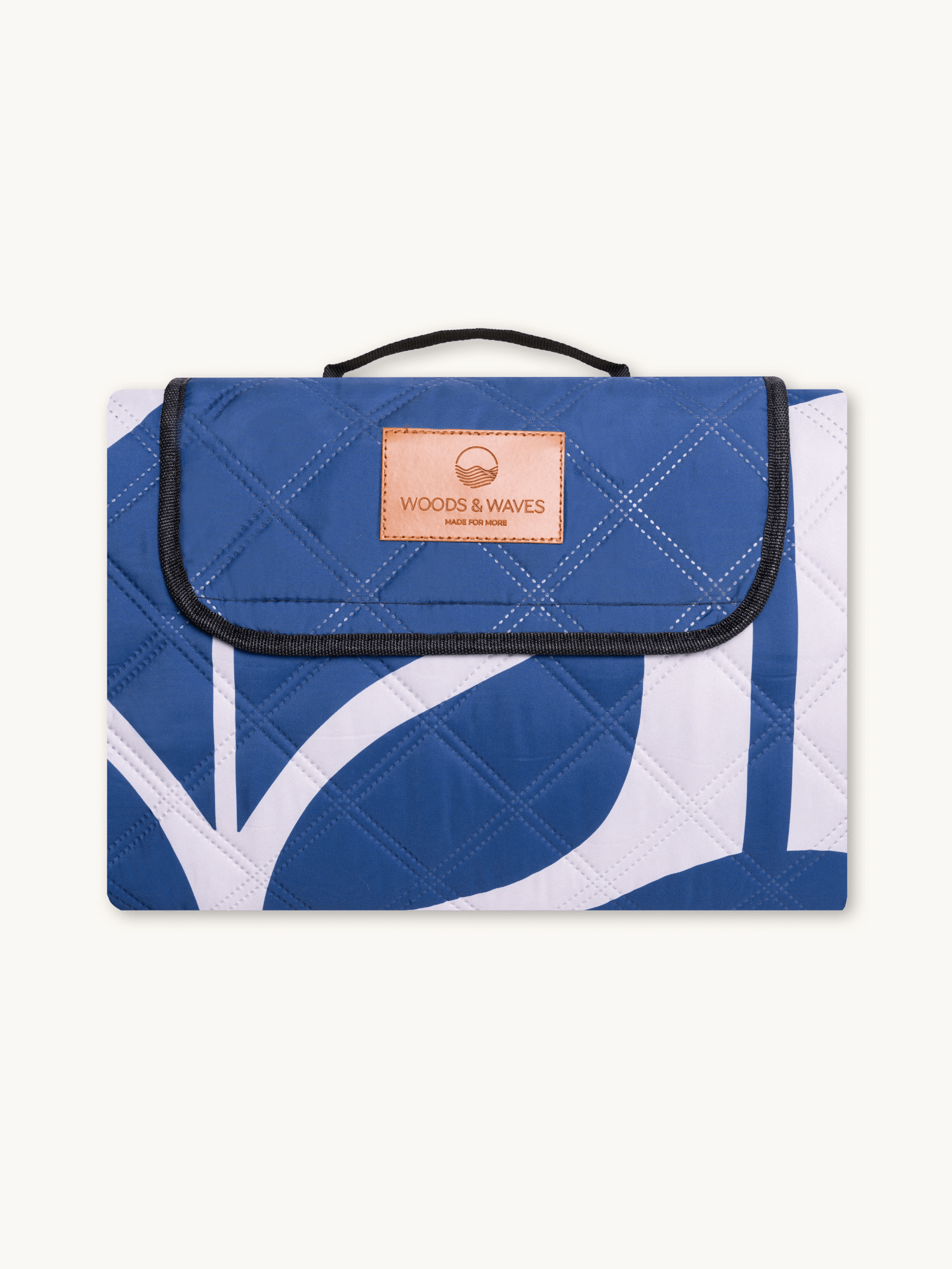 Indigo Bloom - Picknick- en stranddeken (geïsoleerd) 200 x 200 cm - XXL Picknickmat van gerecycled PET - waterdicht en warm