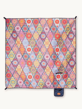 Mosaics - Picknick- en stranddeken (geïsoleerd) 200 x 200 cm - XXL Picknickmat van gerecycled PET - waterdicht en warm