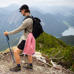 Spring Brush - Ultra-leichtes Outdoor-und Wanderhandtuch  - 80cm x 40cm - WOODSANDWAVES