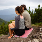 Spring Brush - Ultra-leichtes Outdoor-und Wanderhandtuch  - 80cm x 40cm - WOODSANDWAVES