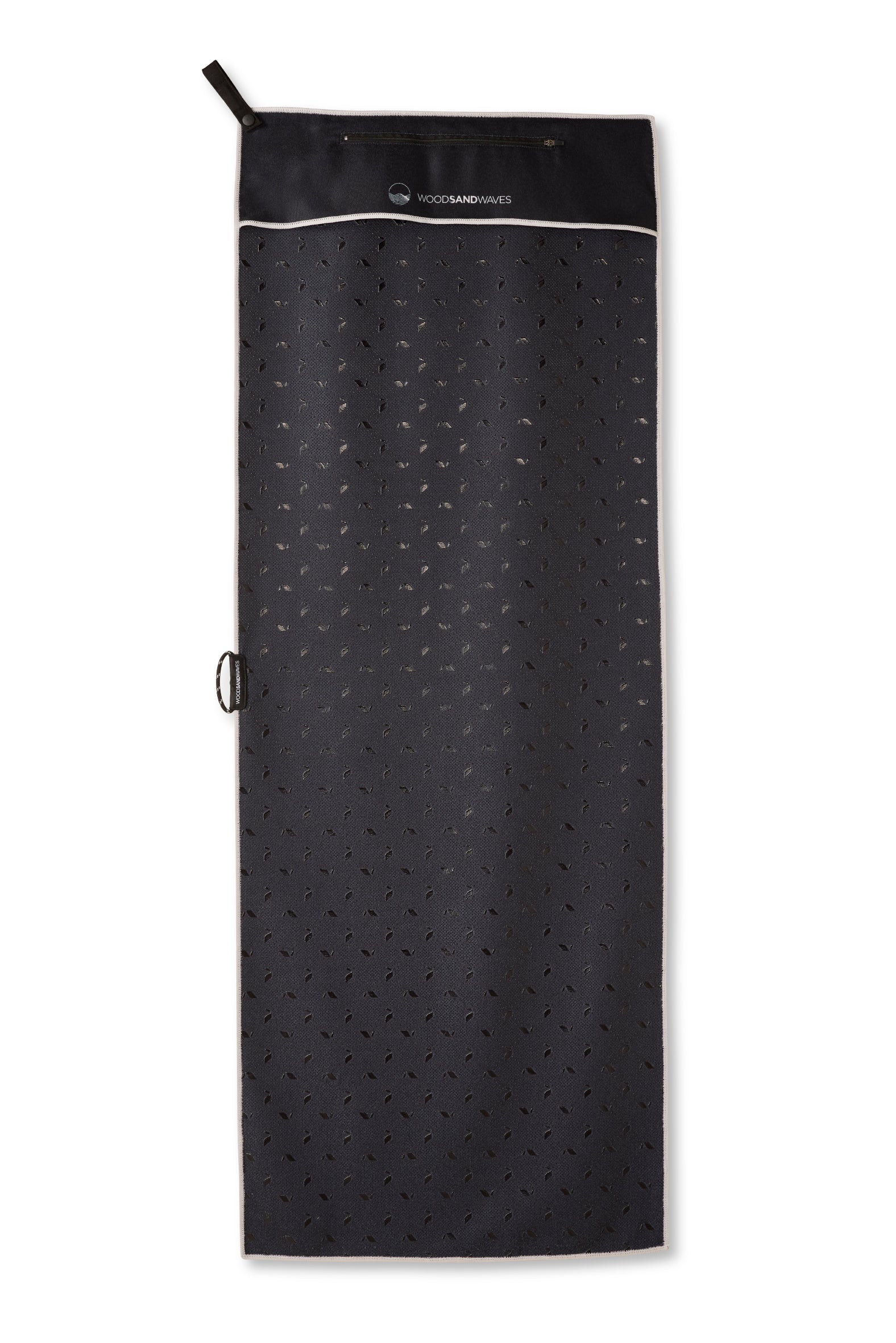 Sporthandtuch mit Magnet & Zipper-Tasche - Premium Grip 2.0 - WOODSANDWAVES