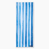 Aqua Stripes - Sandabweisendes Strandtuch mit Geheimfach - WOODSANDWAVES